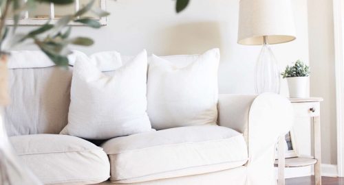 white couch