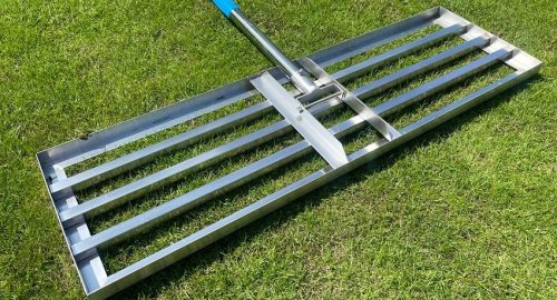 how to use lawn leveling rake