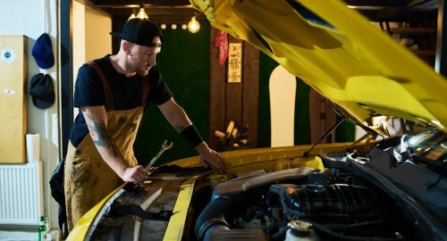 How loud is a car engine revving?
