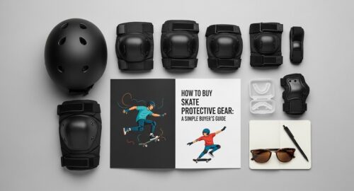 Skate protective gear set with helmet and pads