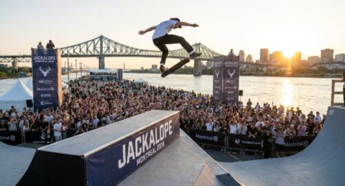 JACKALOPE Montreal 2026 skateboarding competition at Old Port Jacques-Cartier Pier